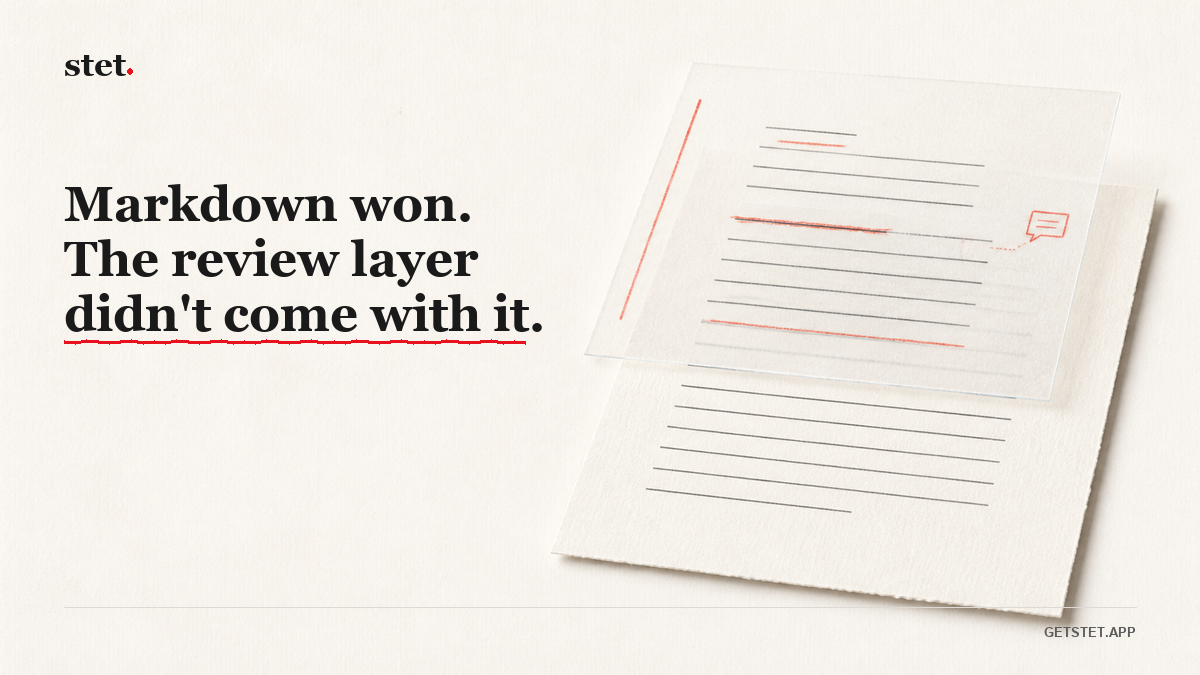 A paper document with a translucent review layer marked in red on top.